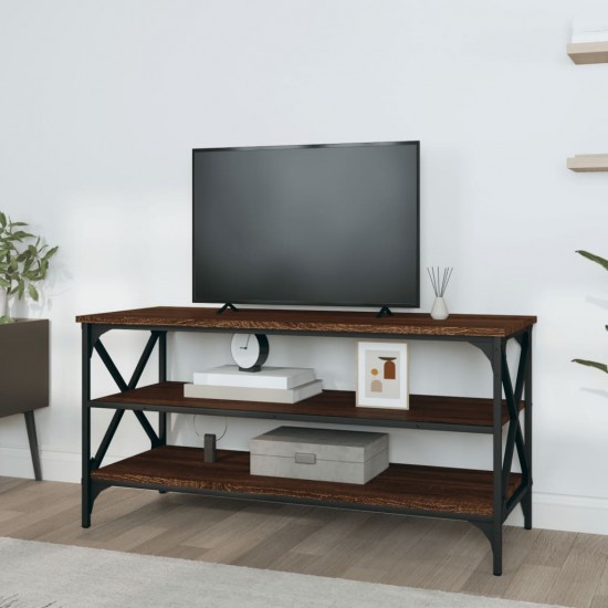 Televizoriaus spintelė, ruda ąžuolo, 100x40x50cm, mediena