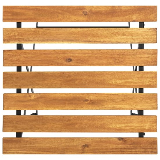 Bistro staliukas, 55x54x71cm, akacijos medienos masyvas