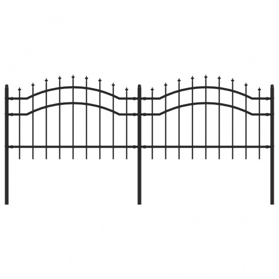 Sodo tvora su smailiomis viršūnėmis, juoda, 115cm, plienas