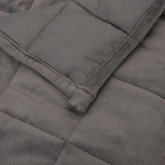 Sunki antklodė, pilkos spalvos, 140x200cm, audinys, 6kg