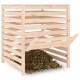Komposto dėžė, 82,5x82,5x99,5cm, pušies medienos masyvas