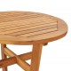 Sodo baro stalas, 60x105cm, akacijos medienos masyvas