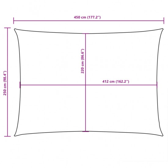 Uždanga nuo saulės, antracito, 2,5x4,5m, oksfordo audinys