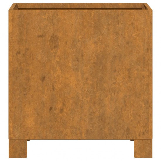 Loveliai su kojelėm, 2vnt., rūdžių, 32x30x33cm, Corten plienas