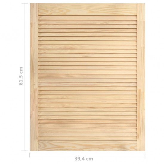 Žaliuzinės durelės, 2vnt., 61,5x39,4cm, pušies medienos masyvas