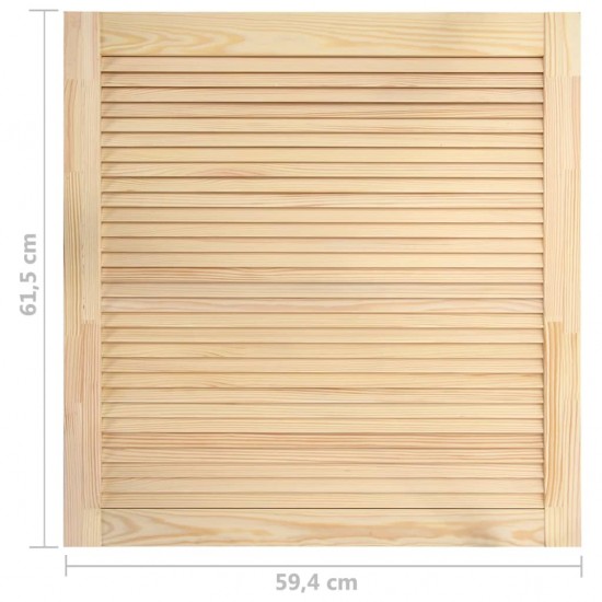 Žaliuzinės durelės, 4vnt., 61,5x59,4cm, pušies medienos masyvas