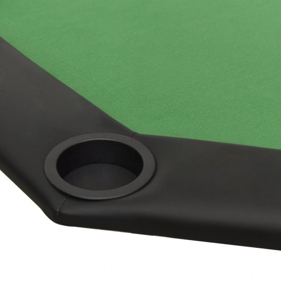 Sulankstomas pokerio stalas, žalias, 108x108x75cm, 8 žaidėjai
