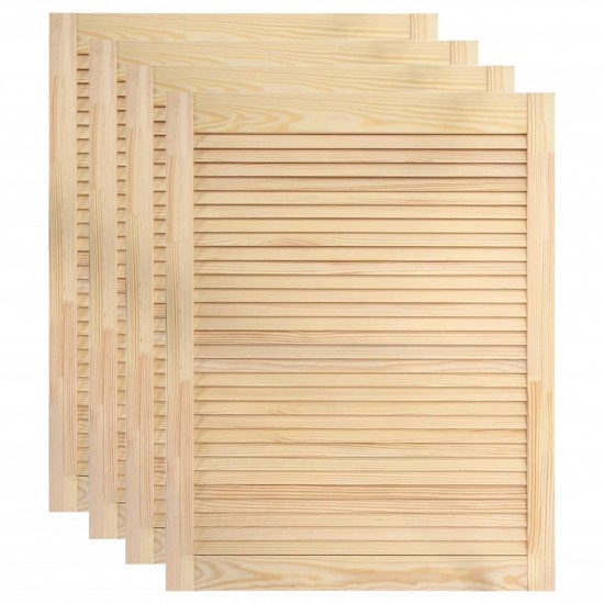 Žaliuzinės durelės, 4vnt., 61,5x39,4cm, pušies medienos masyvas