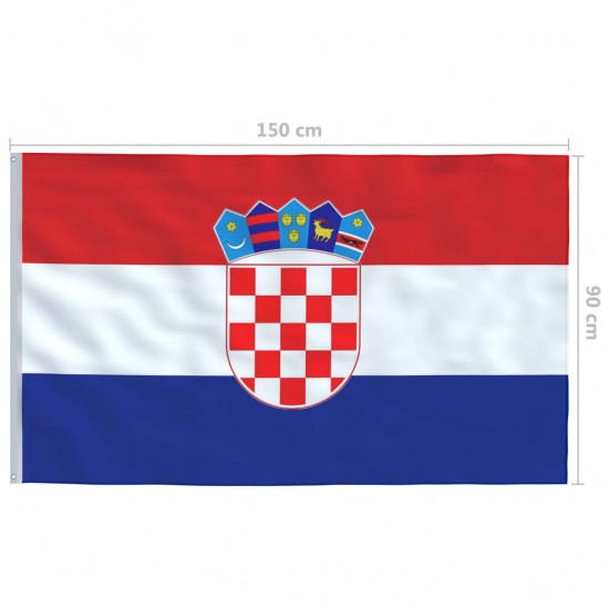 Kroatijos vėliava, 90x150cm