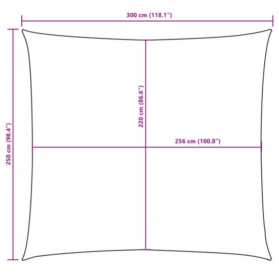 Uždanga nuo saulės, juoda, 2,5x3m, oksfordo audinys