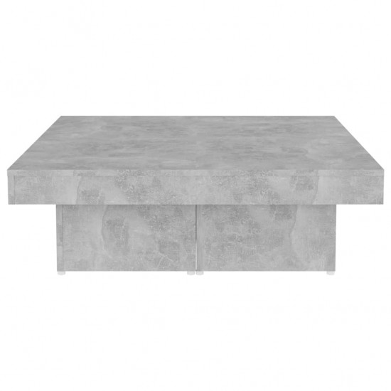 Kavos staliukas, betono pilkos spalvos, 90x90x28cm, MDP