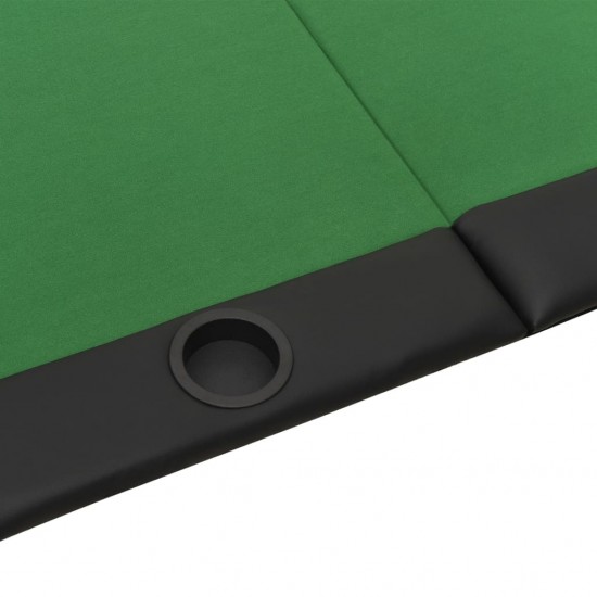 Sulankstomas pokerio stalas, žalias, 206x106x75cm, 10 žaidėjų