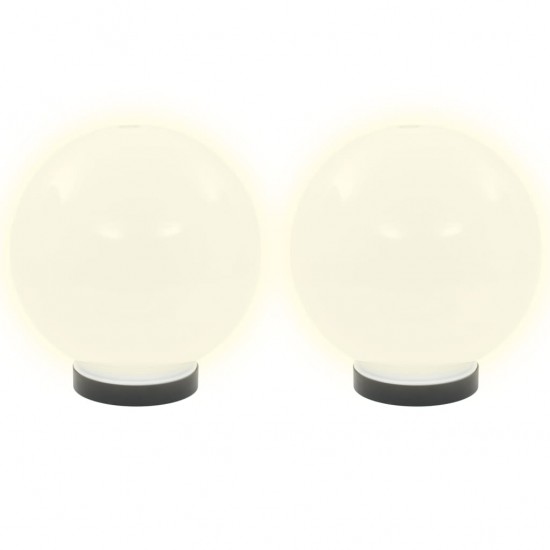 LED lempos, rutulio formos, 2vnt., sferiniai, 20cm, PMMA