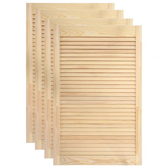 Žaliuzinės durelės, 4vnt., 99,3x59,4cm, pušies medienos masyvas