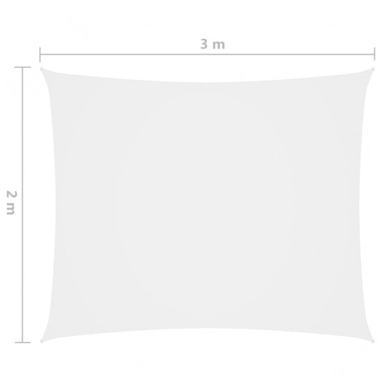 Uždanga nuo saulės, balta, 2x3m, oksfordo audinys, stačiakampė