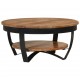 Kavos staliukas, 65x65x32cm, akacijos medienos masyvas