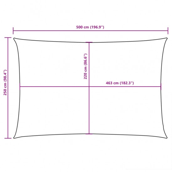 Uždanga nuo saulės, juoda, 2,5x5m, oksfordo audinys