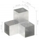 Stulpo sujungimas, 101x101mm, galvanizuotas metalas, Y formos