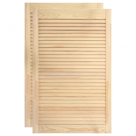 Žaliuzinės durelės, 2vnt., 99,3x59,4cm, pušies medienos masyvas