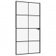Vidaus durys, juodos, 102x201,5cm, grūdintas stiklas/aliuminis
