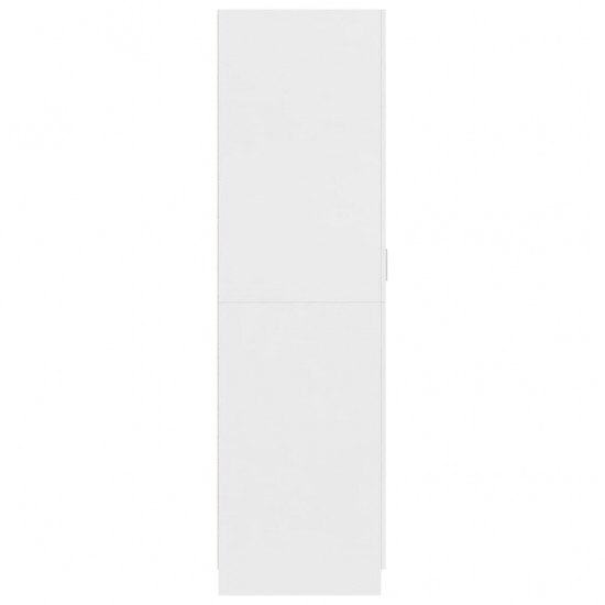 Drabužių spinta, baltos spalvos, 80x52x180cm, MDP