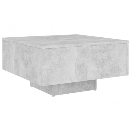 Kavos staliukas, betono pilkos spalvos, 60x60x31,5cm, MDP