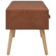 Kavos staliukas, rudos spalvos, 80x40x46 cm, dirbtinė oda