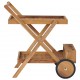 Serviravimo vežimėlis, tikmedžio medienos masyvas