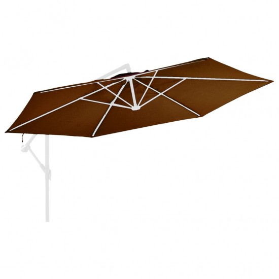 Pakaitinis audinys gembiniam skėčiui, terakota spalvos, 350cm