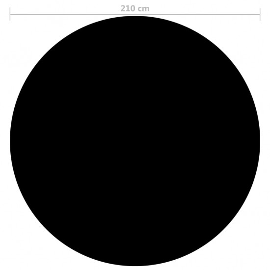 Baseino uždangalas, juodos spalvos, 210cm, PE
