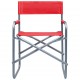 Režisieriaus kėdės, 2vnt., raudonos spalvos, plienas