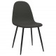 Valgomojo kėdės, 4vnt., juodos, 45x54,5x87cm, dirbtinė oda
