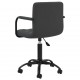 Pasukama valgomojo kėdė, juodos spalvos, aksomas (334707)
