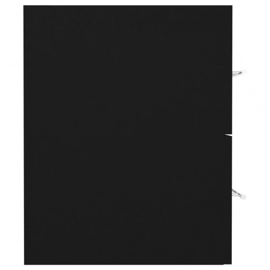 Spintelė praustuvui, juodos spalvos, 41x38,5x48cm, MDP