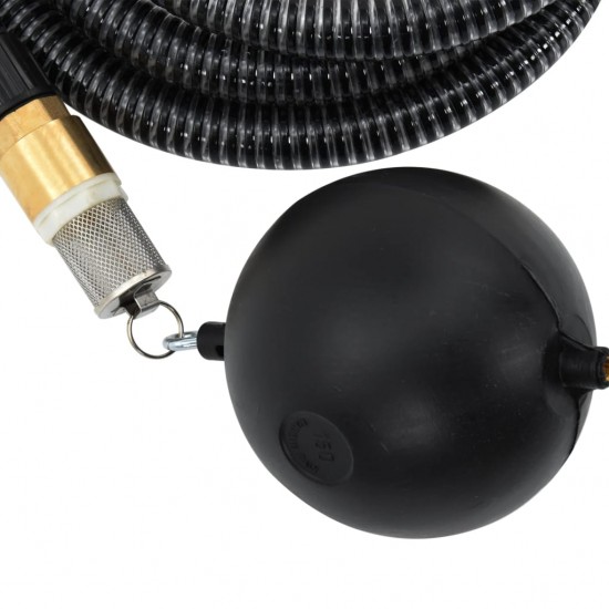 Siurbimo žarna su žalvarinėmis jungtimis, juoda, 20m, 25mm
