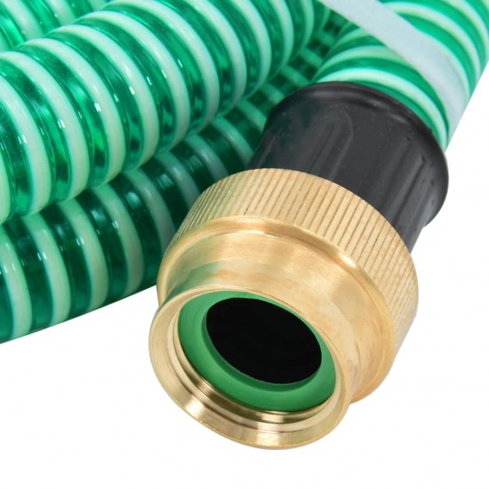 Siurbimo žarna su žalvarinėmis jungtimis, žalia, 10m, 25mm