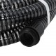 Siurbimo žarna su žalvarinėmis jungtimis, juoda, 15m, 25mm