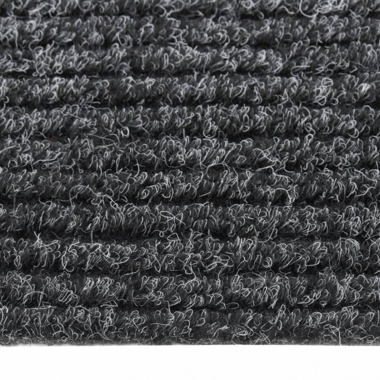 Purvą sugeriantis kilimas-takelis, antracito spalvos, 100x450cm