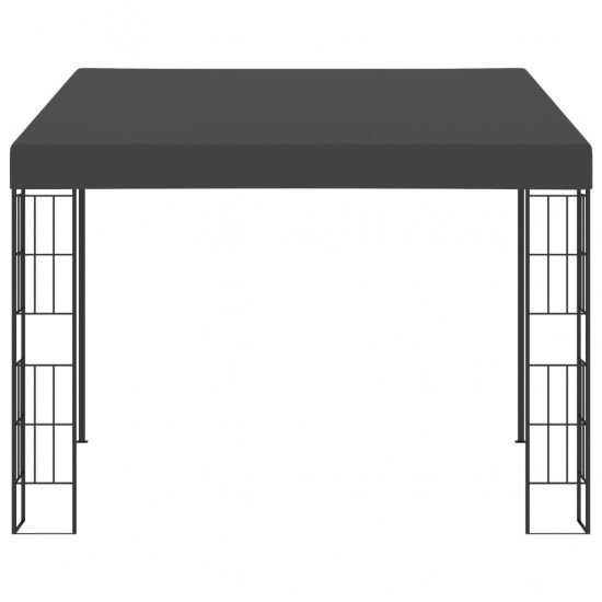 Prie sienos montuojama pavėsinė, antracito, 3x3m, audinys