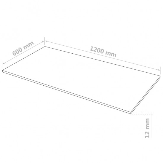 MDF plokščių lakštai, 4vnt., 120x60cm, 12mm, stačiakampiai