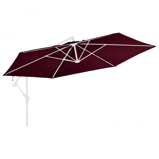 Pakaitinis audinys gembiniam skėčiui, vyšninės spalvos, 350cm
