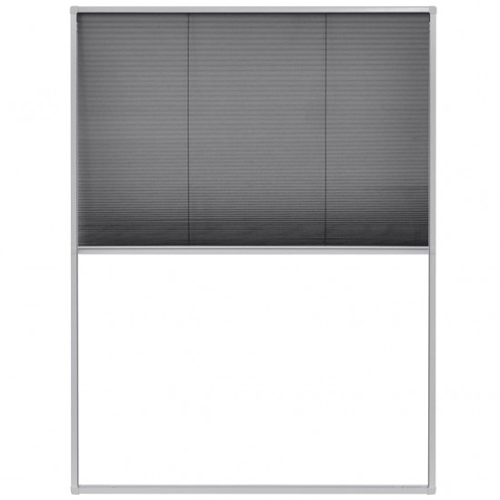 Tinklelis nuo vabzdžių langams, plisuotas, aliuminis, 60x80cm
