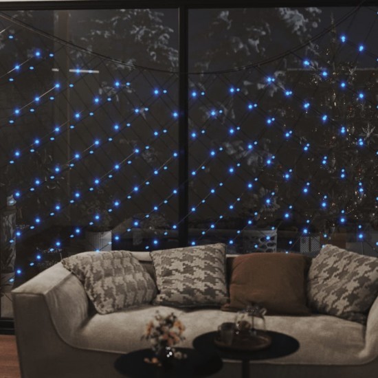 Kalėdinių lempučių tinklas, 3x3m, 306 mėlynos LED