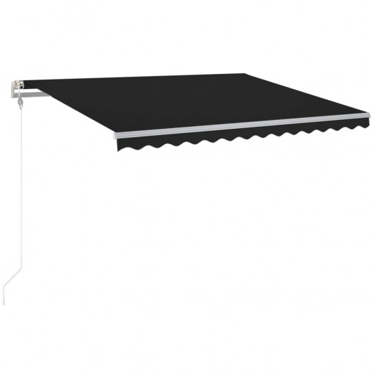 Automatinė markizė su LED/vėjo jutikliu, antracito, 450x300cm