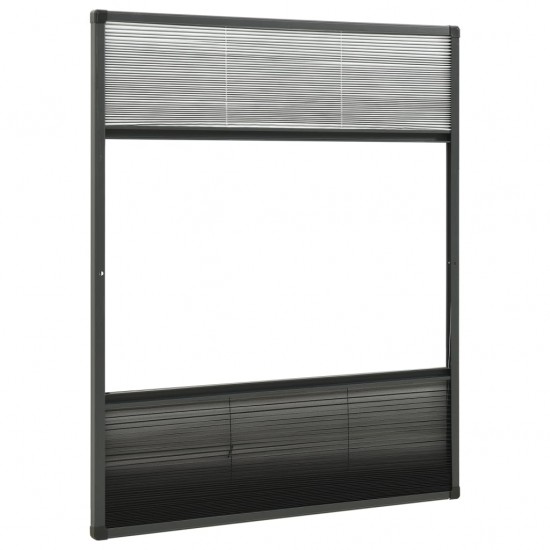 Tinklelis nuo vabzdžių langams, 60x80cm, aliuminis, plisuotas