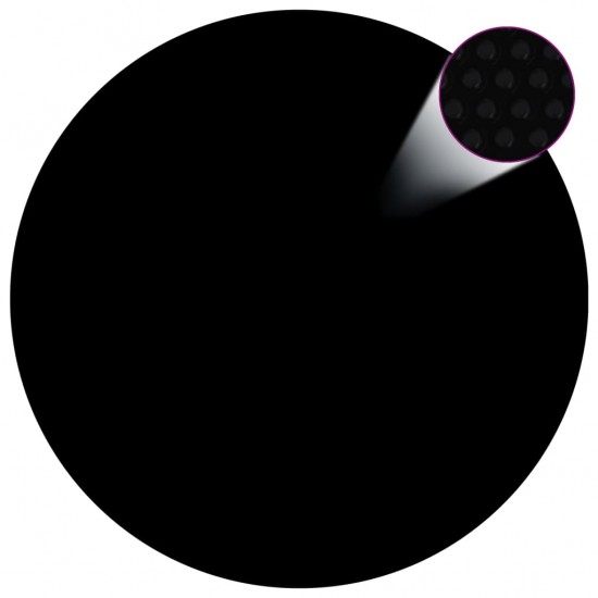 Saulę sugerianti baseino plėvelė, juoda/mėlyna, 488cm, PE