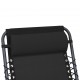 Terasos kėdės atrama galvai, juoda, 40x7,5x15cm, tekstilenas