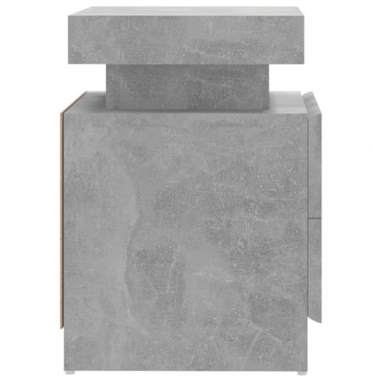 Naktinė spintelė, betono pilkos spalvos, 45x35x52cm, MDP