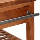 Virtuvės vežimėlis, 100x48x89cm, akacijos medienos masyvas