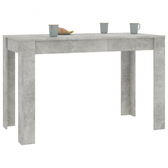 Valgomojo stalas, betono pilkos spalvos, 120x60x76cm, MDP